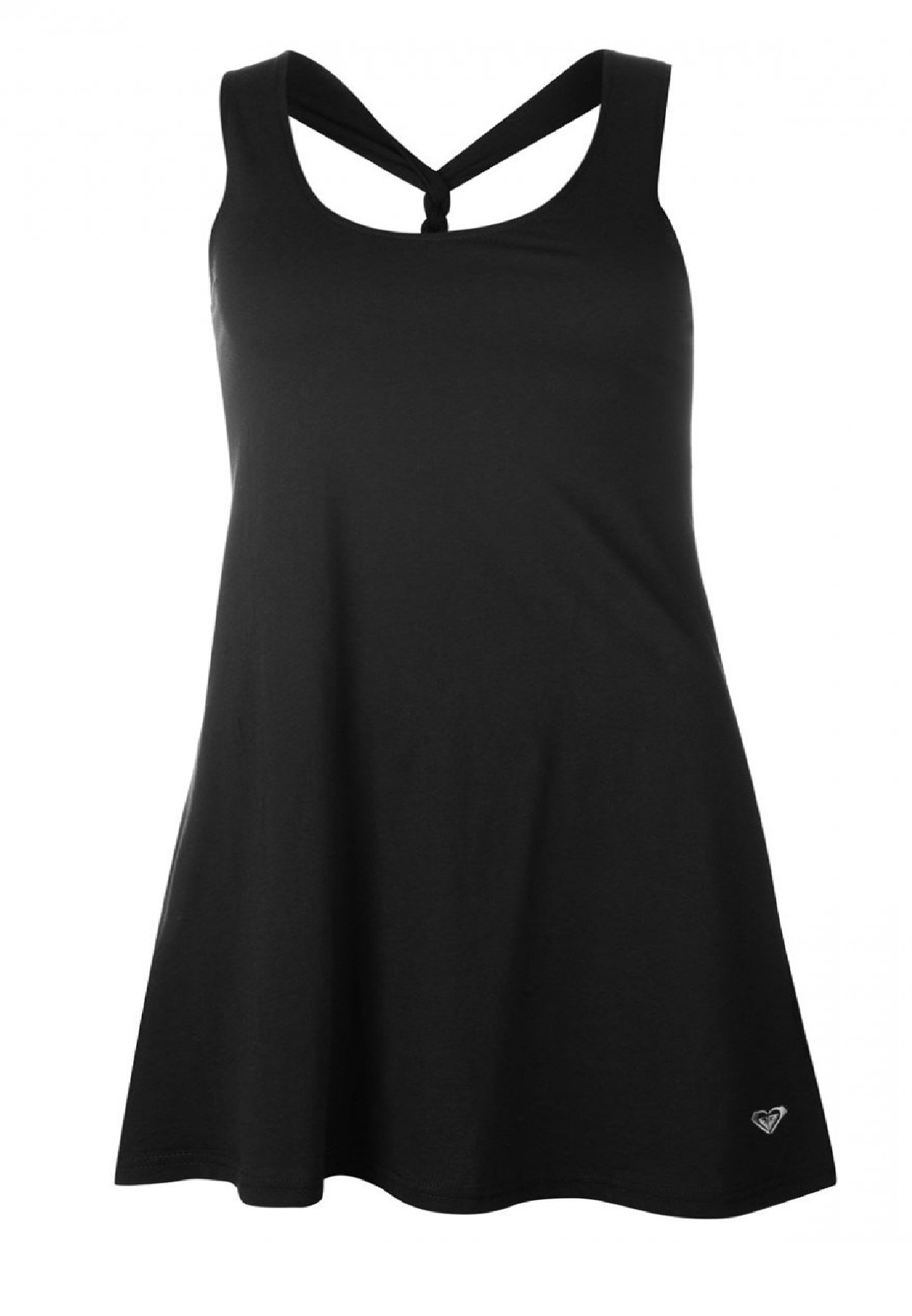 Rochie cu umar gol Roxy Abba Zabba, Negru, XS