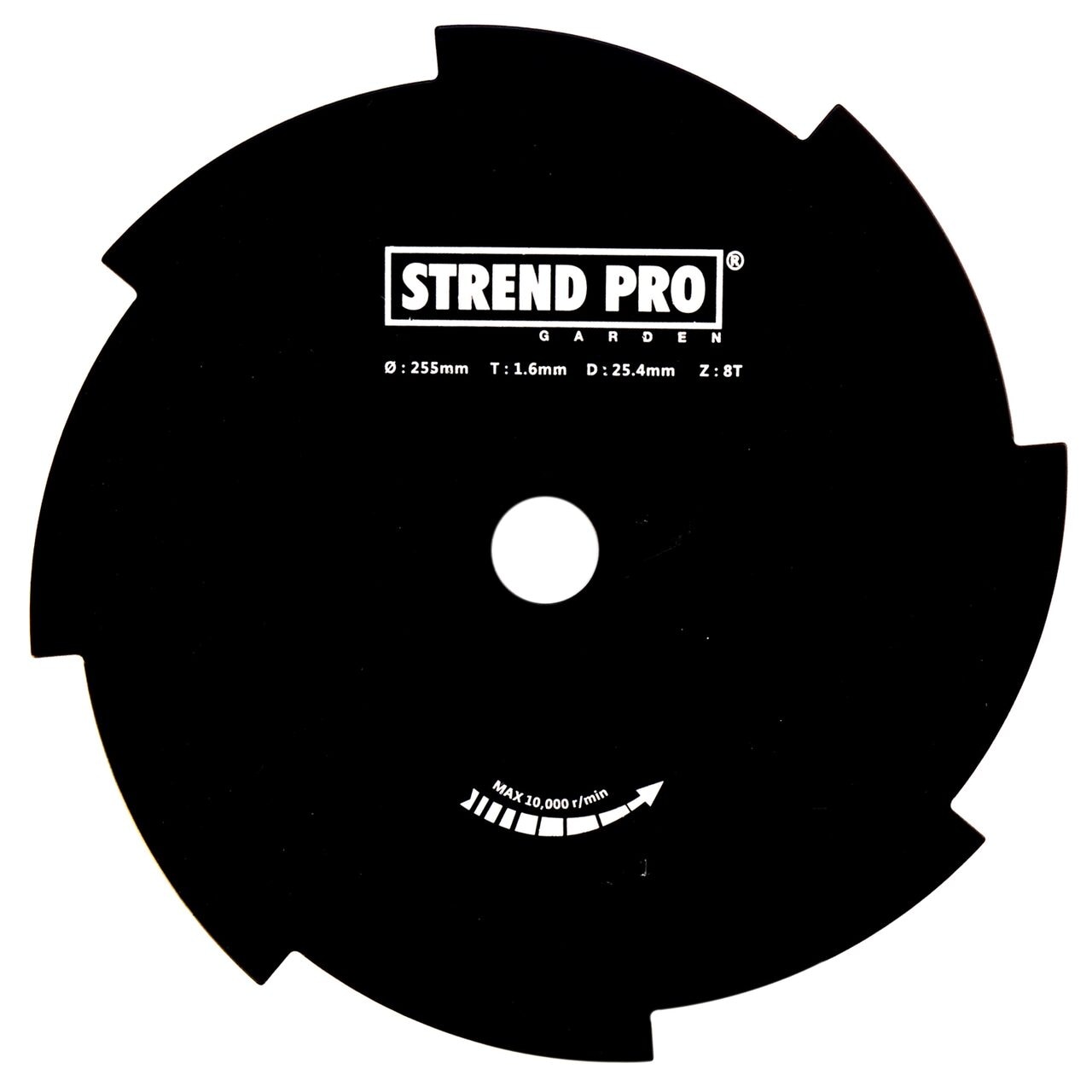Disc circularpentru motocoasa/trimmer, 255x1,6mm, 8 dinti