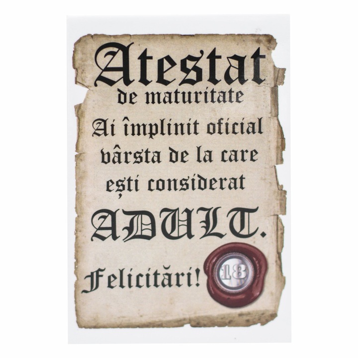 Magnet despre viata - Atestat de maturitate