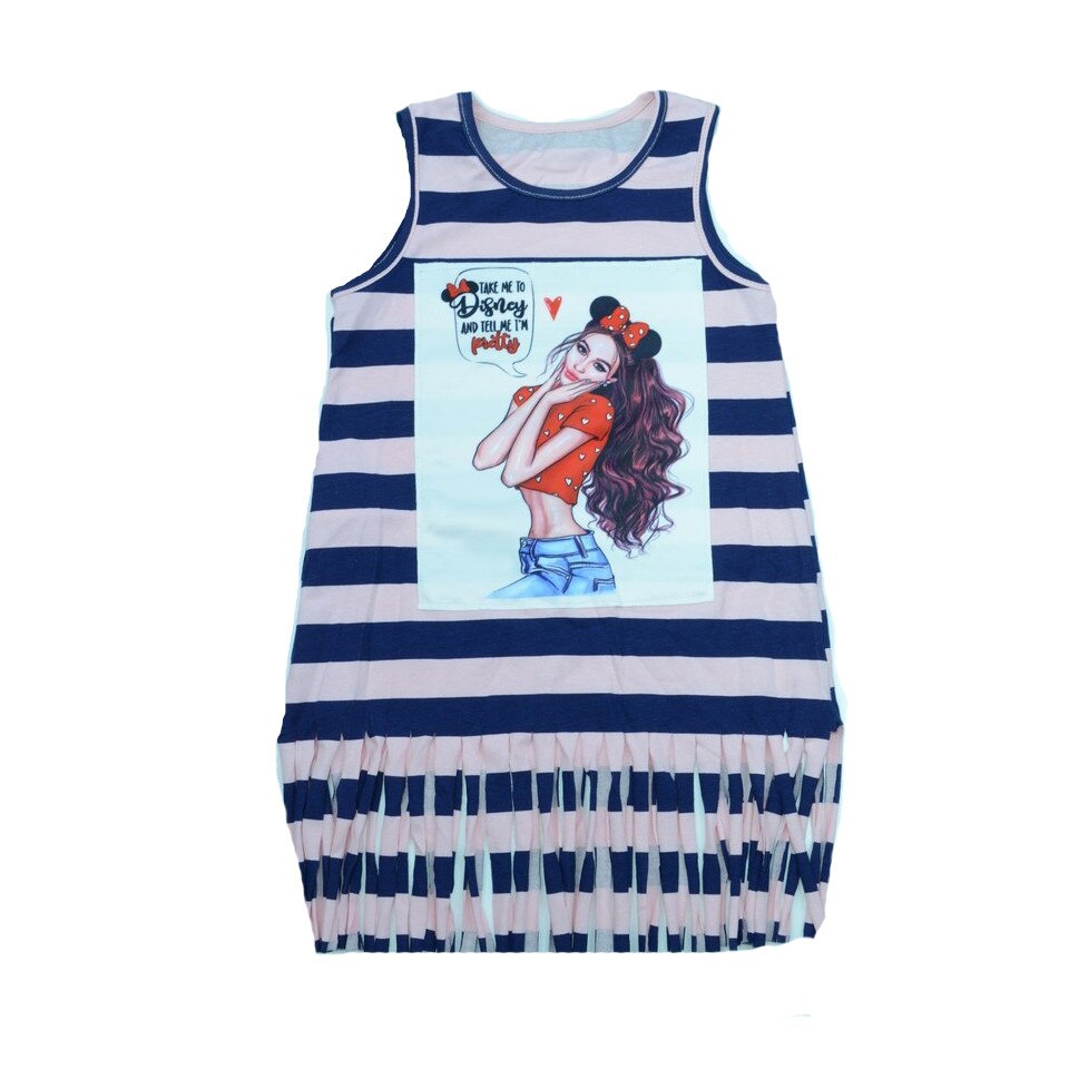 Tricou fara maneci fetite Happy House 1528R, Multicolor