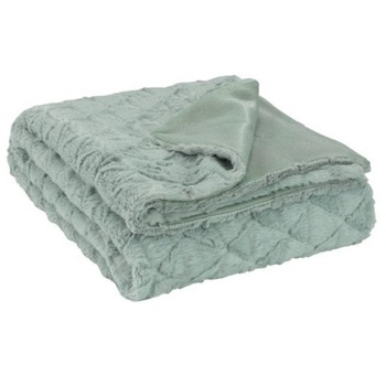 Patura imitatie blana Caro, verde prafuit, 130 x 170 cm Patura imitatie blana Caro, verde prafuit, 130 x 170 cm