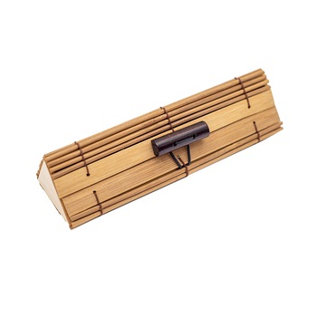 Cutie Ecobra din lemn de bambus triunghiulara pentru 1 instrumente de scris Cutie Ecobra din lemn de bambus triunghiulara pentru 1 instrumente de scris