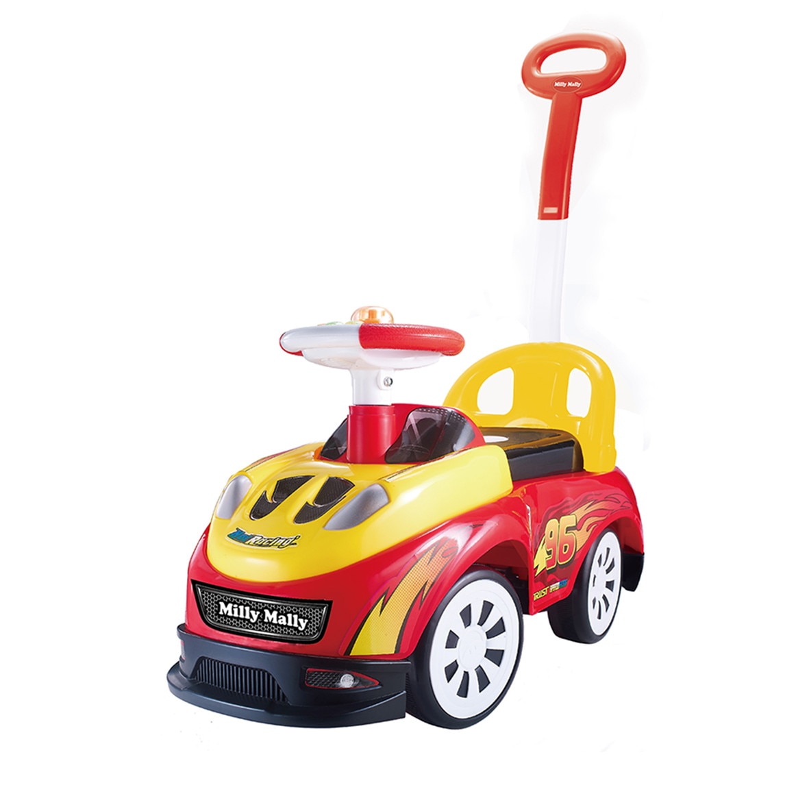 Masinuta Ride On 2 in 1, Milly Mally, Bravo ,+ 18 luni, Max 30 kg, Racing