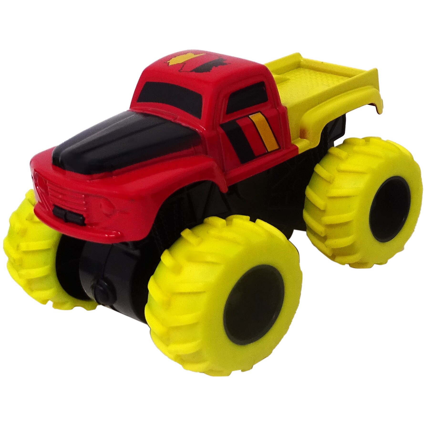 Masinuta Diecast, metalica, Rosu/Galben