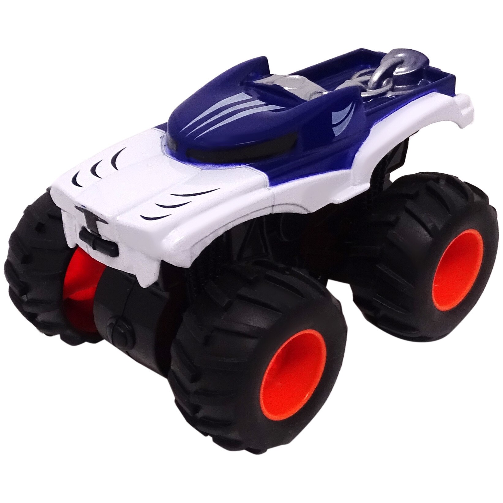 Masinuta Diecast, metalica, Alb/Albastru