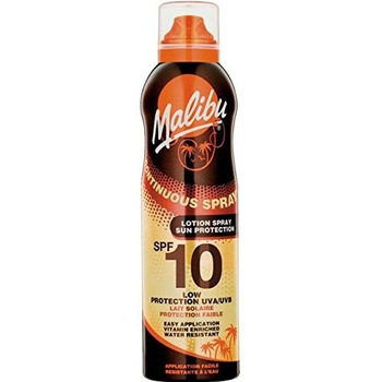 Lotiune Spray MALIBU Continuous Spray, Rezistenta la apa, UVA/UVB, SPF10, 175 ml Lotiune Spray MALIBU Continuous Spray, Rezistenta la apa, UVA/UVB, SPF10, 175 ml