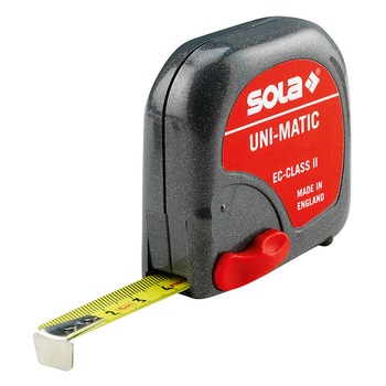 Ruleta SOLA Austria, 3m, Uni-Matic, UM3, latime banda 16mm Ruleta SOLA Austria, 3m, Uni-Matic, UM3, latime banda 16mm