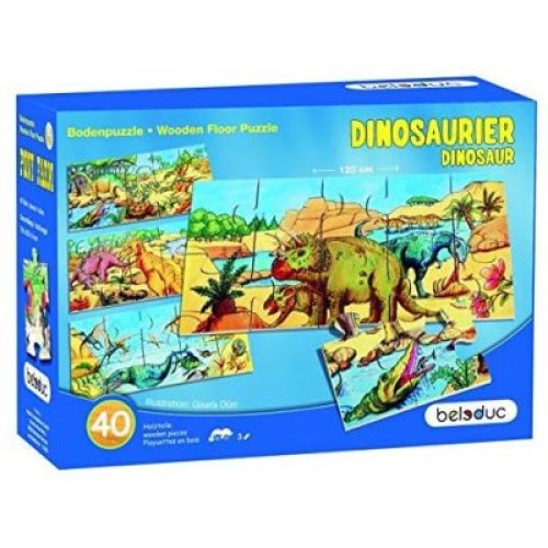 Puzzle de podea, Dinozauri, Beleduc