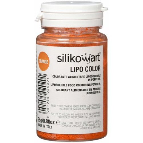 Colorant alimentar pudra liposolubila, 25 g, Silikomart, Portocaliu