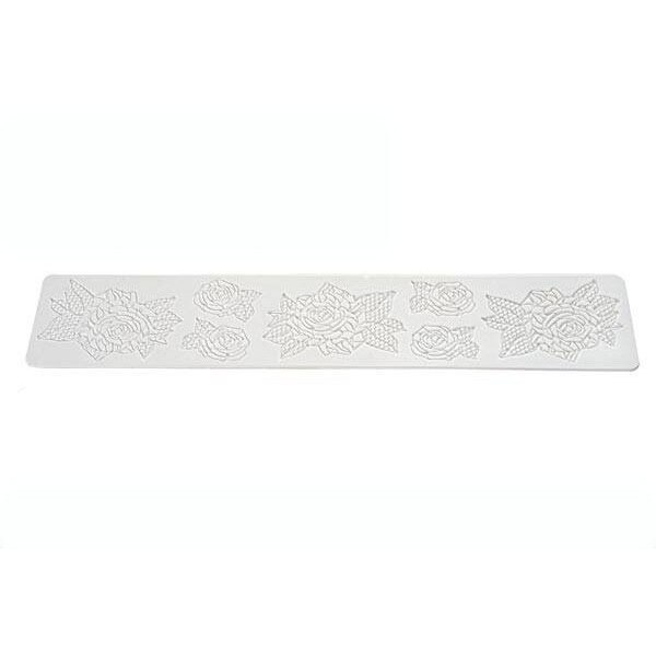 Sablon cu trandafiri pentru dantela comestibila, Silikomart