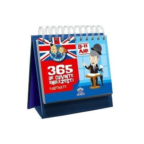 Calendar 'Sunt Imbatabil' 365 de cuvinte englezesti ilustrate 9-11 ani