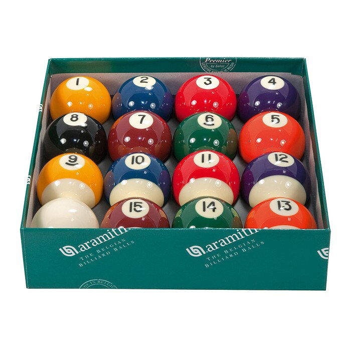 Boules De Billard Aramith Pol Casino - Diamètre 57,2 Mm - Résine Phénolique Haute Résistance - 5