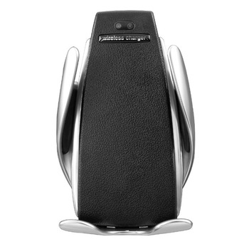 Suport telefon grila MRG L-S5, Smart Wireless, Fast Charge, Gri Suport telefon grila MRG L-S5, Smart Wireless, Fast Charge, Gri