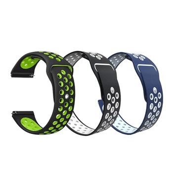 Set 3 curele universale sport din silicon 22mm compatibile cu Amazfit Stratos / Samsung Gear S2 / S3 / Watch46 / Huawei Watch 2 Set 3 curele universale sport din silicon 22mm compatibile cu Amazfit Stratos / Samsung Gear S2 / S3 / Watch46 / Huawei Watch 2