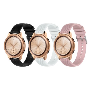 Set 3 curele din silicon universale casual 20mm pentru Samsung Galaxy Watch 42mm, cu telescop Quick release, multicolor Set 3 curele din silicon universale casual 20mm pentru Samsung Galaxy Watch 42mm, cu telescop Quick release, multicolor