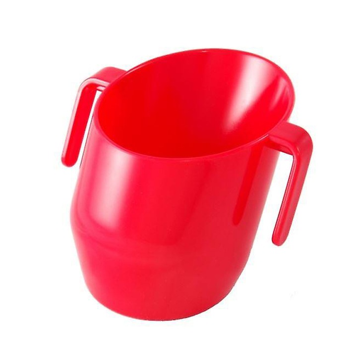 Cana inclinata pentru copii Doidy Cup 000012, Rosu 3+ luni