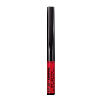 Ruj lichid Rimmel London Lip Art Graphic 610 Hot Spot, 1.8 ml Ruj lichid Rimmel London Lip Art Graphic 610 Hot Spot, 1.8 ml