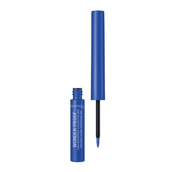 Tus de ochi lichid Rimmel London Wonder'Proof 24H Waterproof 005 Pure Blue, 1.4 ml Tus de ochi lichid Rimmel London Wonder'Proof 24H Waterproof 005 Pure Blue, 1.4 ml