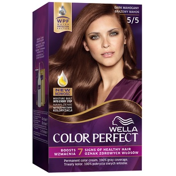 Vopsea de par permanenta Wella Color Perfect 5/5 Dark Mahogany, 140 ml Vopsea de par permanenta Wella Color Perfect 5/5 Dark Mahogany, 140 ml