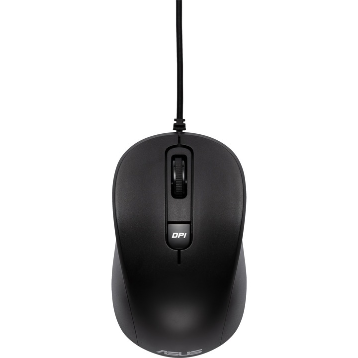 Мишка ASUS MU101C, Жична, Оптична, USB, Черна