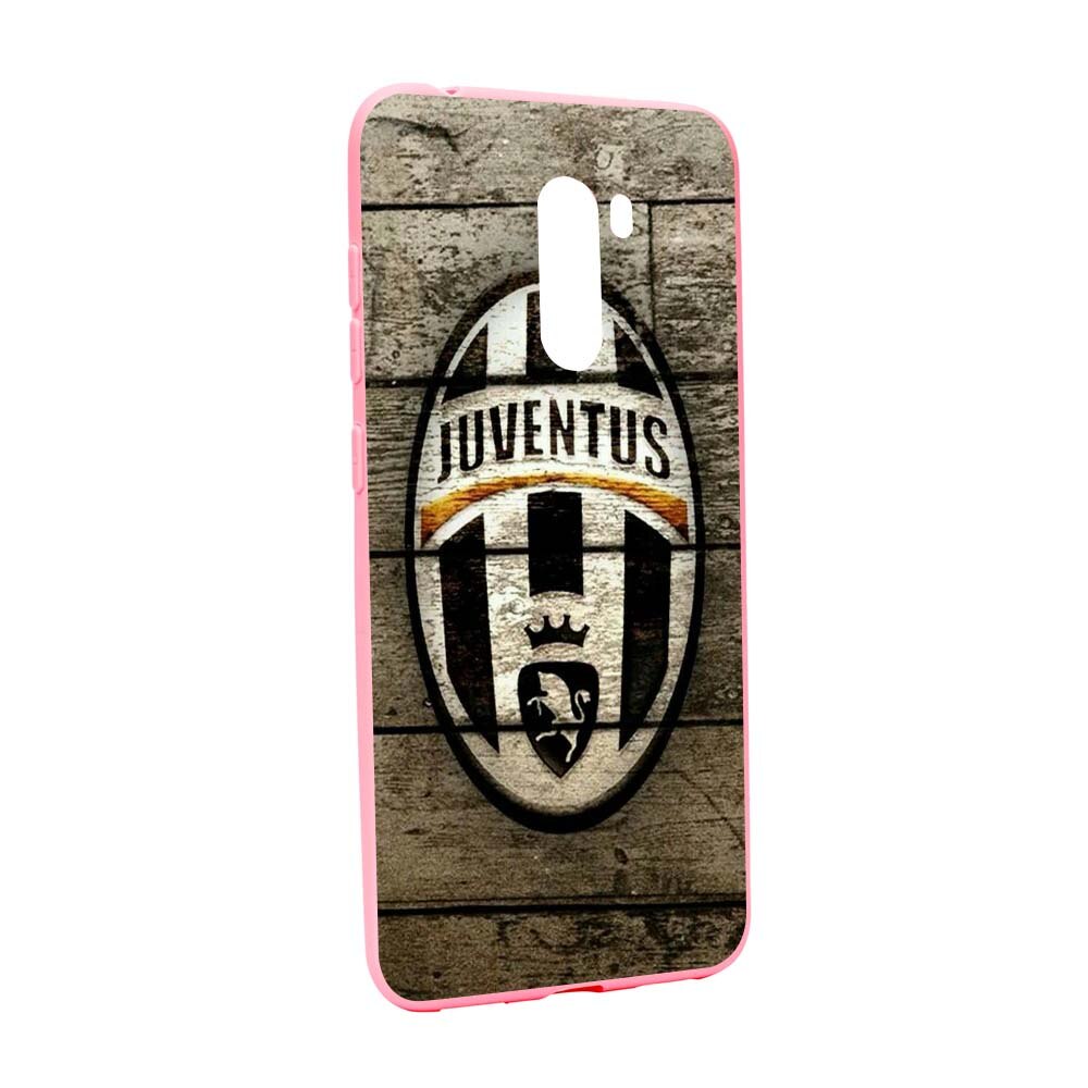 Husa de protectie Football, Juventus pentru Xiaomi PocoPhone F1, rezistenta la uzura, anti-alunecare, din silicon Premium, P228