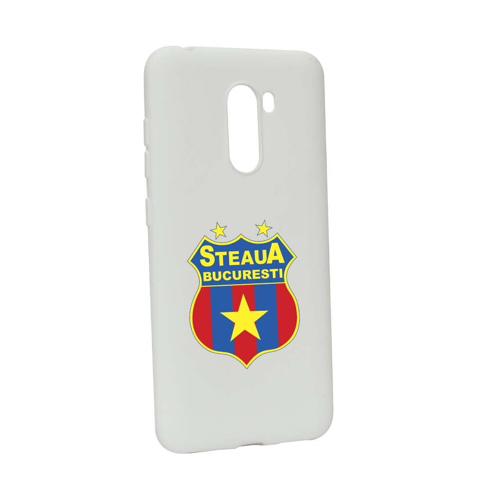 Husa de protectie Football, Steaua pentru Xiaomi PocoPhone F1, rezistenta la uzura, anti-alunecare, din silicon Premium, W230