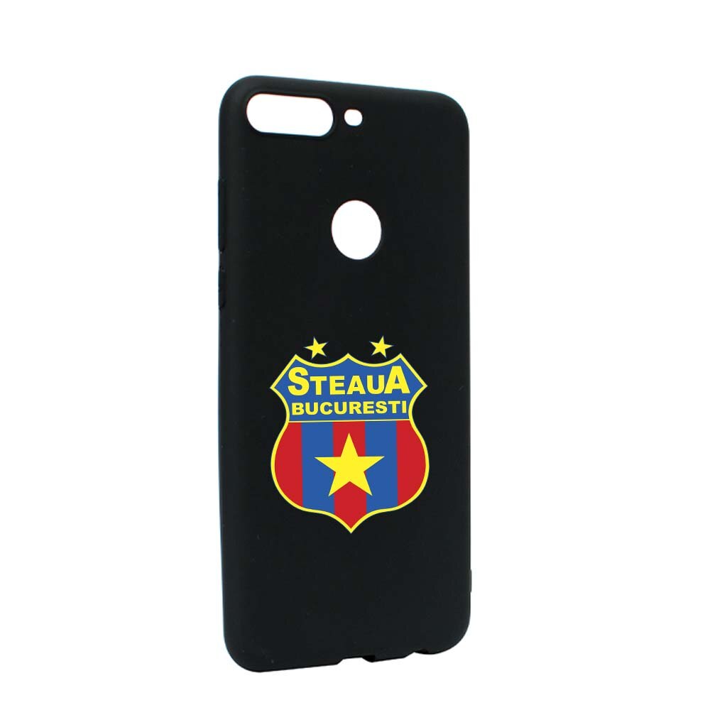 Husa de protectie Football, Steaua pentru Huawei Y7 2018 / Y7 Prime 2018, rezistenta la uzura, anti-alunecare, din silicon Premium, B230