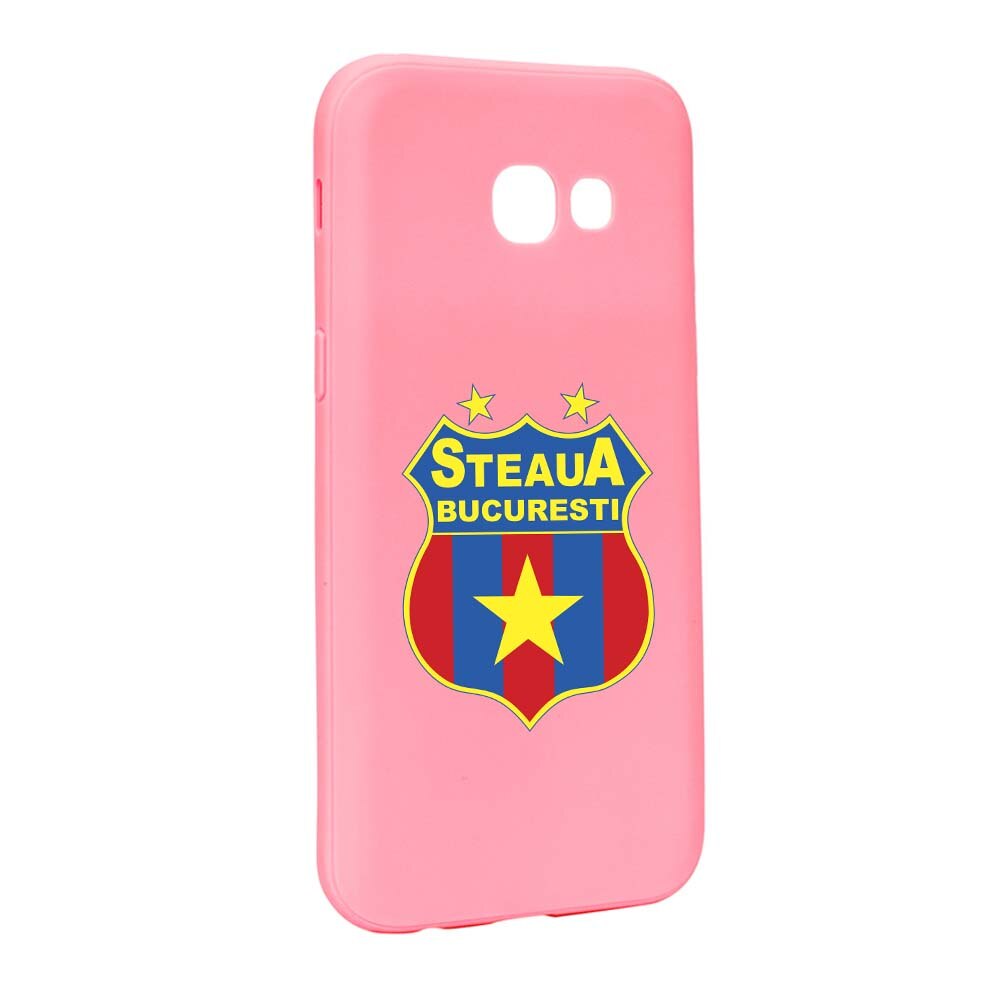 Husa de protectie Football, Steaua pentru Samsung Galaxy A3 2017, rezistenta la uzura, anti-alunecare, din silicon Premium, P230