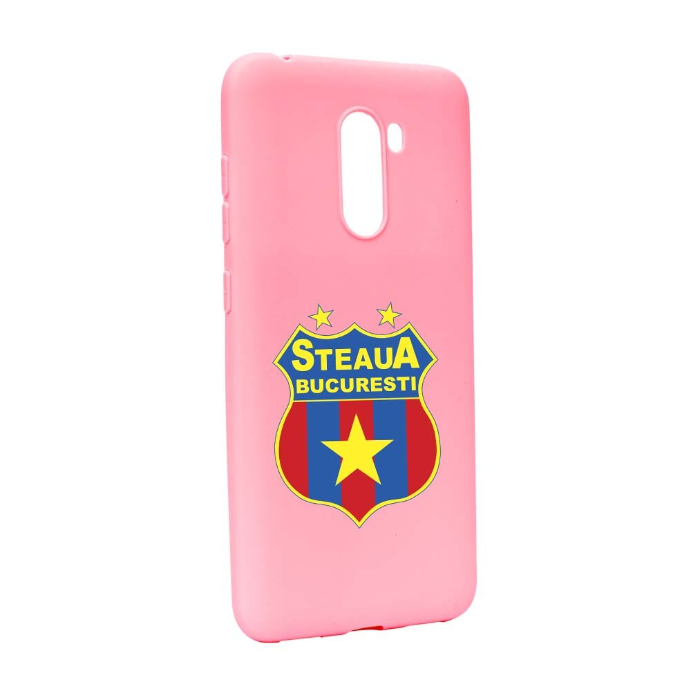 Husa de protectie Football, Steaua pentru Xiaomi PocoPhone F1, rezistenta la uzura, anti-alunecare, din silicon Premium, P230