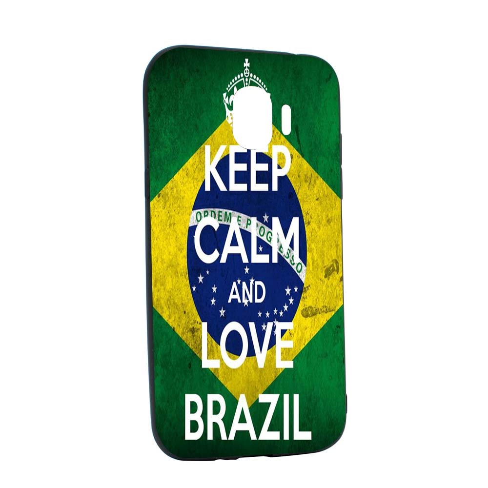 Husa de protectie Football, Brazil pentru Samsung Galaxy J2 Pro 2018 / J2 2018 / Grand Prime Pro, rezistenta la uzura, anti-alunecare, din silicon Premium, B232