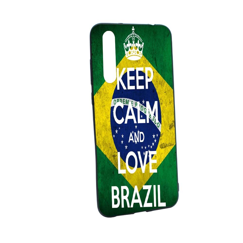 Husa de protectie Football, Brazil pentru Huawei P20 Pro, rezistenta la uzura, anti-alunecare, din silicon Premium, B232