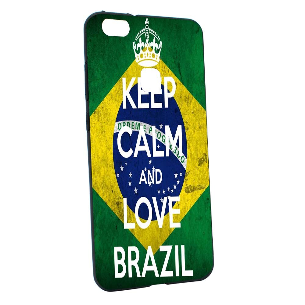 Husa de protectie Football, Brazil pentru Huawei P10 Lite, rezistenta la uzura, anti-alunecare, din silicon Premium, B232