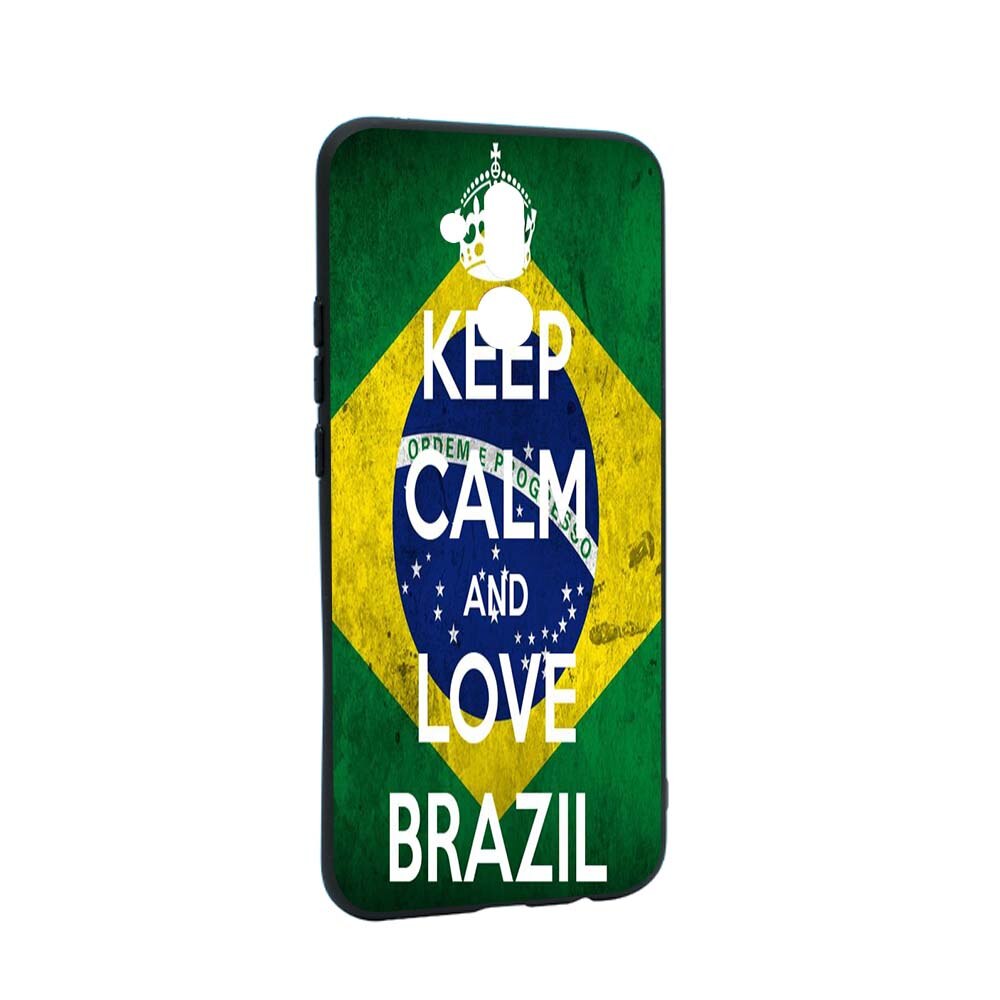 Husa de protectie Football, Brazil pentru Huawei Mate 20 Lite, rezistenta la uzura, anti-alunecare, din silicon Premium, B232
