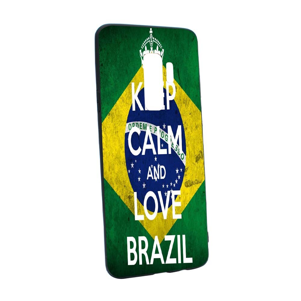 Husa de protectie Football, Brazil pentru Samsung Galaxy S9 Plus, rezistenta la uzura, anti-alunecare, din silicon Premium, B232
