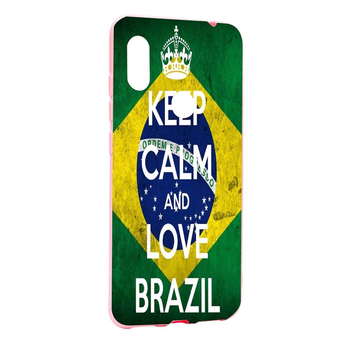 Защитен калъф Football Brazil за Xiaomi Redmi Note 6 Pro Устойчив на износване противоплъзгащ се първокласен силикон P232