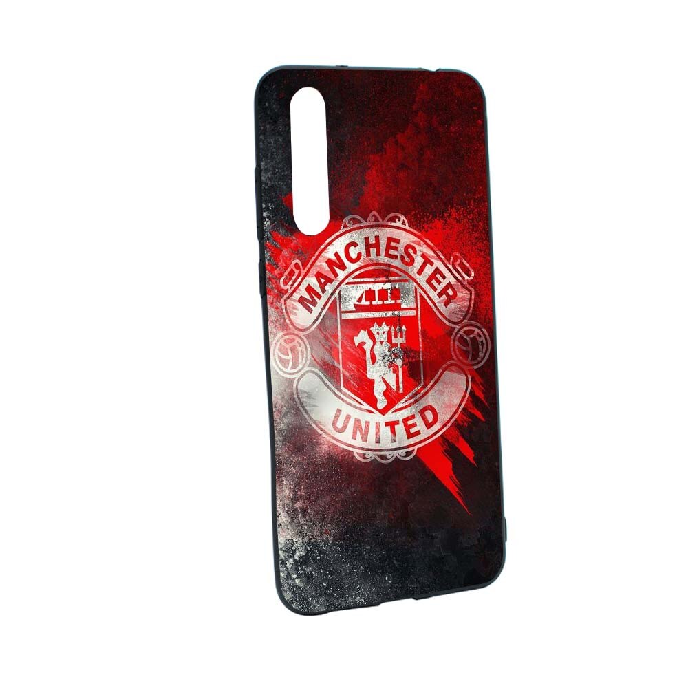 Husa de protectie Football, Manchester United pentru Huawei P20 Pro, rezistenta la uzura, anti-alunecare, din silicon Premium, B233