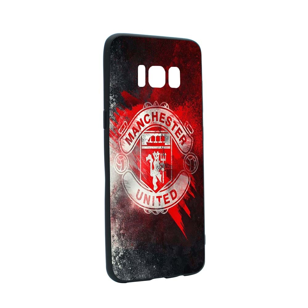 Husa de protectie Football, Manchester United pentru Samsung Galaxy S8, rezistenta la uzura, anti-alunecare, din silicon Premium, B233