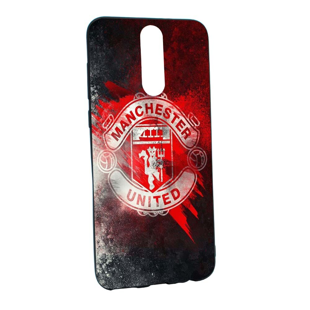 Husa de protectie Football, Manchester United pentru Huawei Mate 10 Lite, rezistenta la uzura, anti-alunecare, din silicon Premium, B233