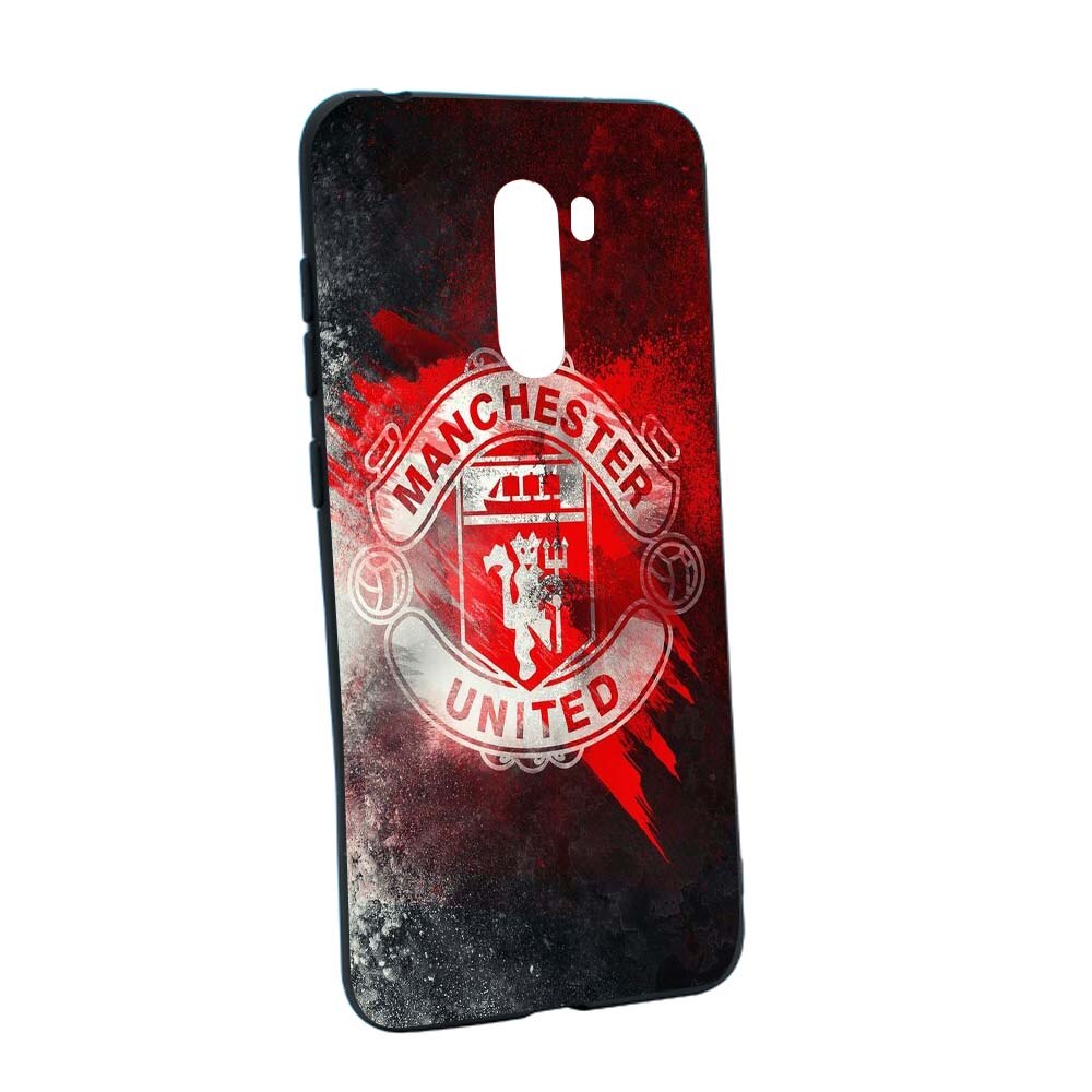 Husa de protectie Football, Manchester United pentru Xiaomi PocoPhone F1, rezistenta la uzura, anti-alunecare, din silicon Premium, B233