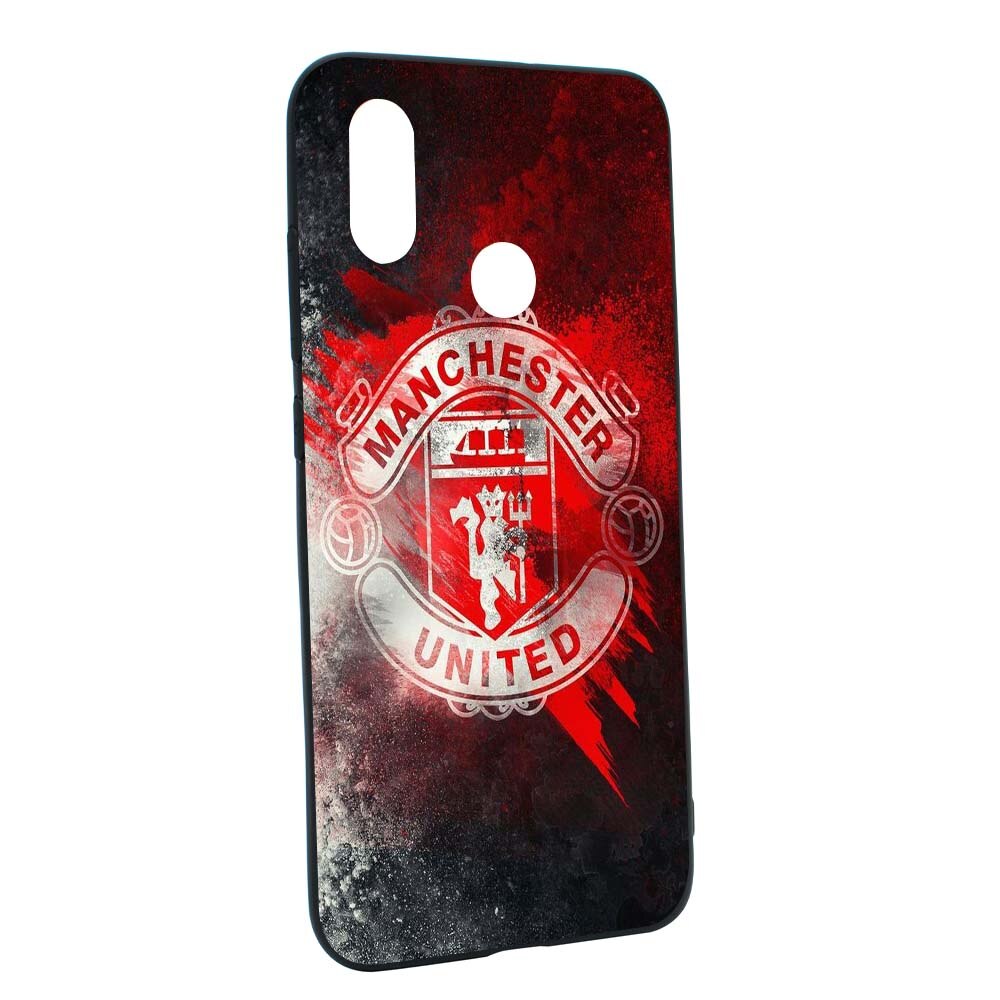 Husa de protectie Football, Manchester United pentru Xiaomi Mi A2 Lite / Redmi 6 Pro, rezistenta la uzura, anti-alunecare, din silicon Premium, B233