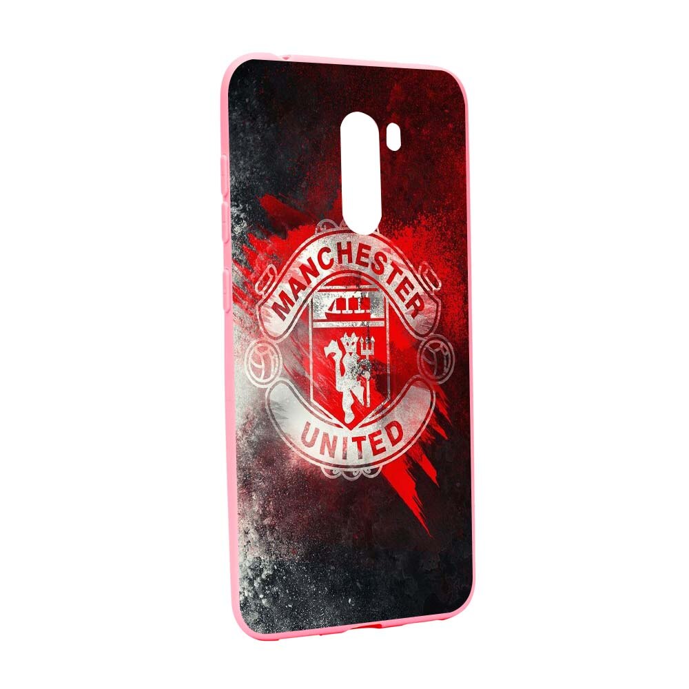 Husa de protectie Football, Manchester United pentru Xiaomi PocoPhone F1, rezistenta la uzura, anti-alunecare, din silicon Premium, P233