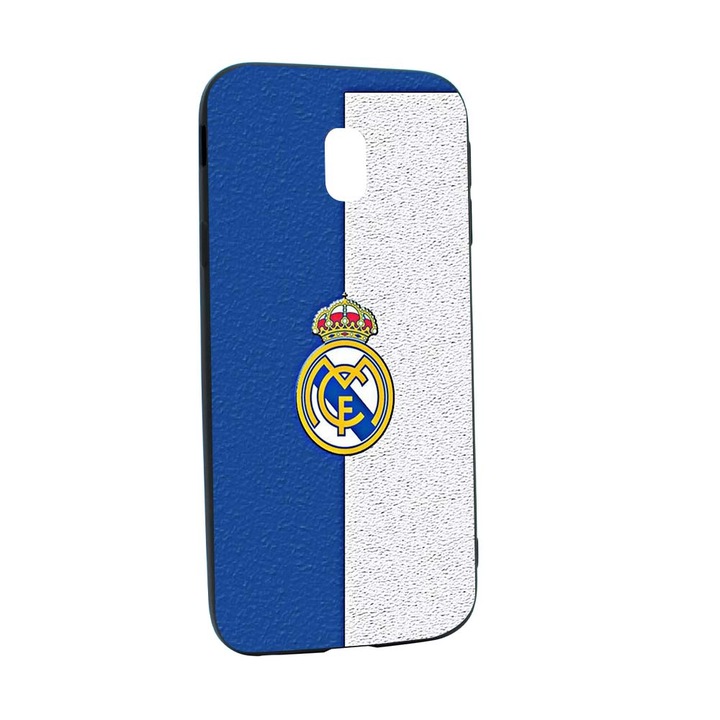 Husa de protectie Football, Real Madrid pentru Samsung Galaxy J7 2018, rezistenta la uzura, anti-alunecare, din silicon Premium, B235