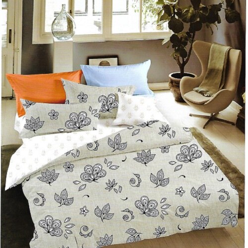 Set Lenjerie pat dublu, Bumbac Satinat, 4 Piese, 230x250 cm, RUBINO-29
