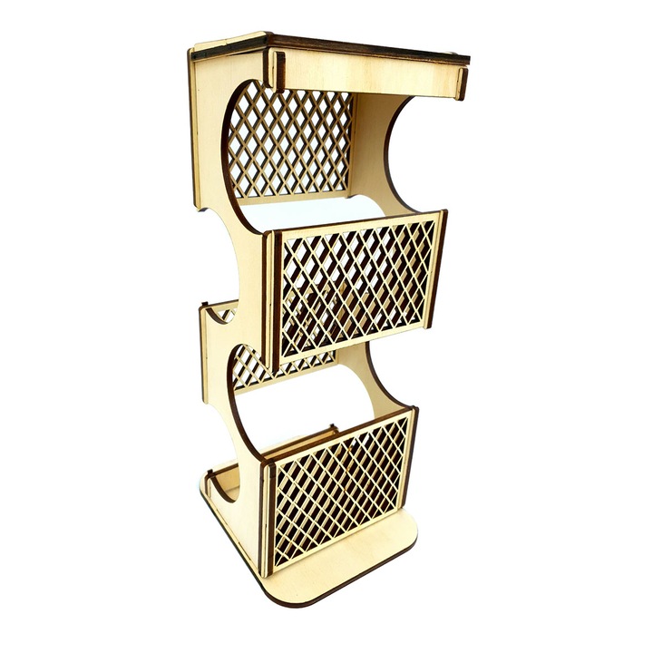 Fa borosüveg tartó 36x16,7x14,2 cm