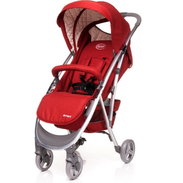 Бебешка Количка 4BABY SMART, ЧЕРВЕН