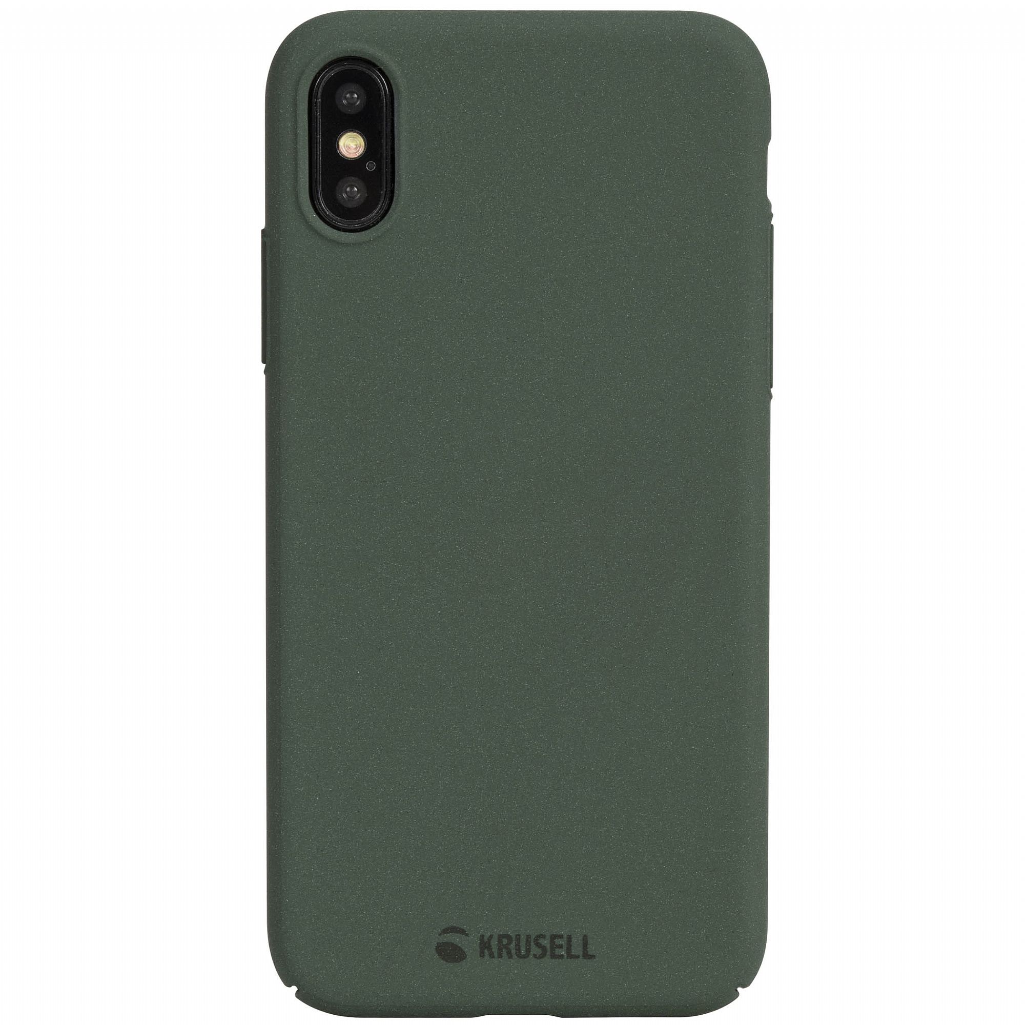 Husa de protectie Krusell Sandby pentru Apple iPhone XS, Moss