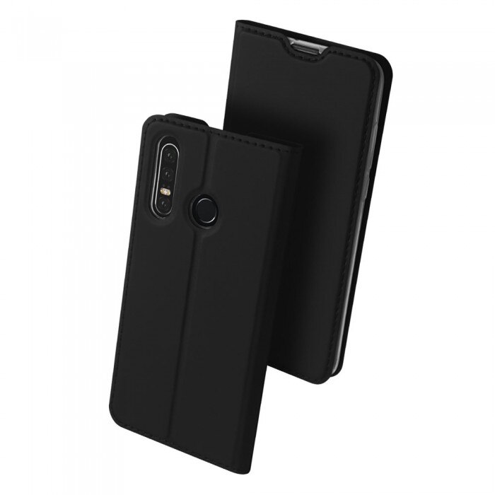 Husa Dux Ducis, Huawei P30 Lite, Flip cover, Negru