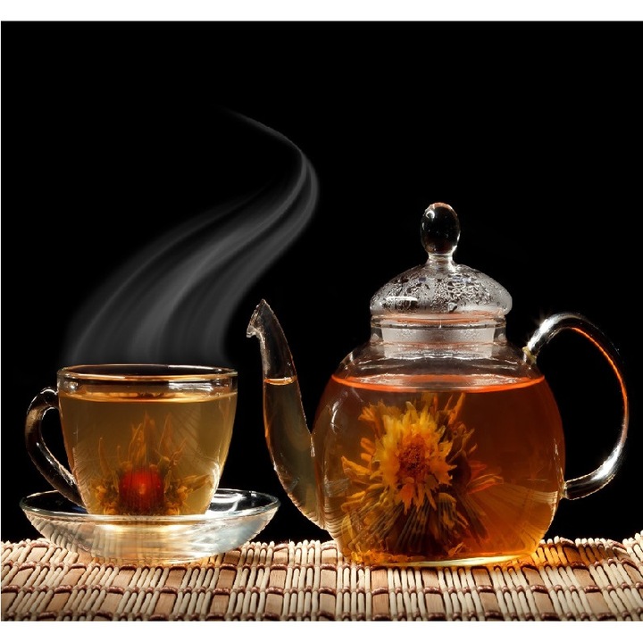 Fototapet Ceai cu flori (270 x 255 cm)