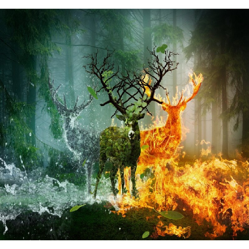 Fototapet Elementele pamantului 300 x 200 cm