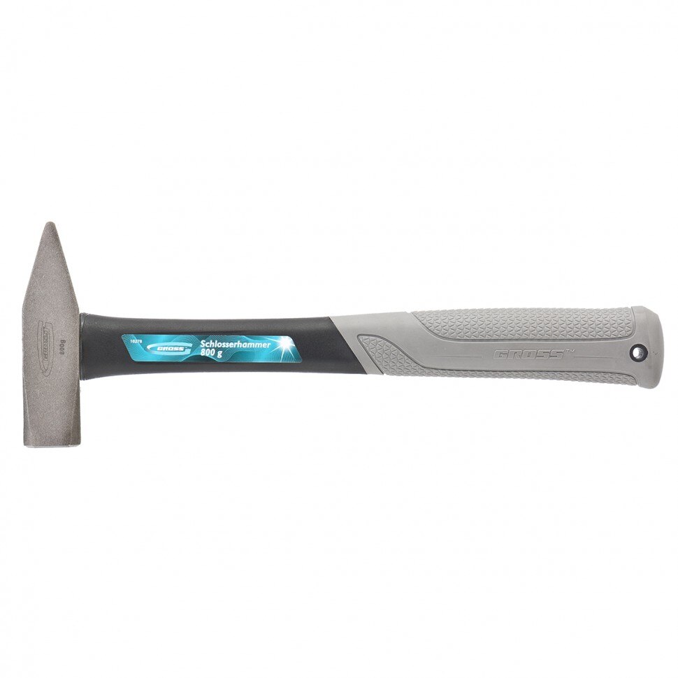 Ciocan 800 g, frunte patrata, maner fibra de sticla cauciucat, Gross